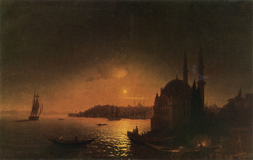 VIEW OF CONSTANTINOPLE BY MOONLIGHT. 1846
