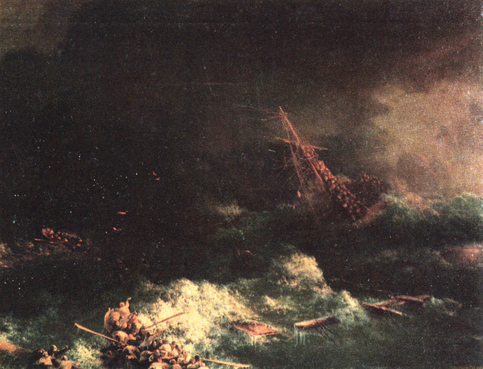 Крушение корабля 'Ингерманланд' в Скагерраке 1842. Центральный Военно-морской музей