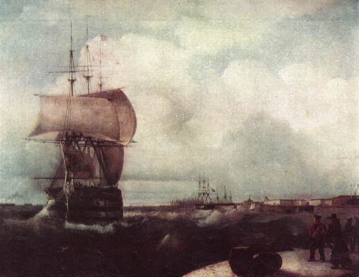 Кронштадтский рейд. Форт 'Меншиков'. 1844. Центральный Военно-морской музей