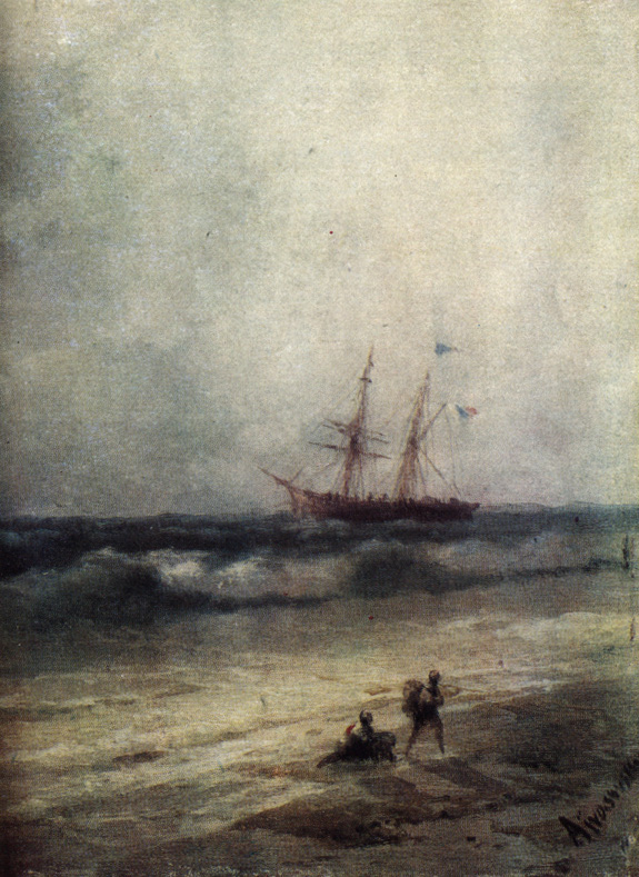 Корабль в море. 1896. Государственный Русский музей