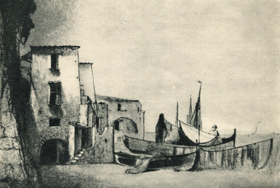 Рисунок из путевого альбома И. К. Айвазовского