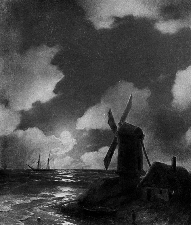 Неаполитанский залив ночью. 1850