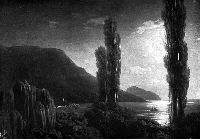 Лунная ночь. Окрестности Ялты. 1863