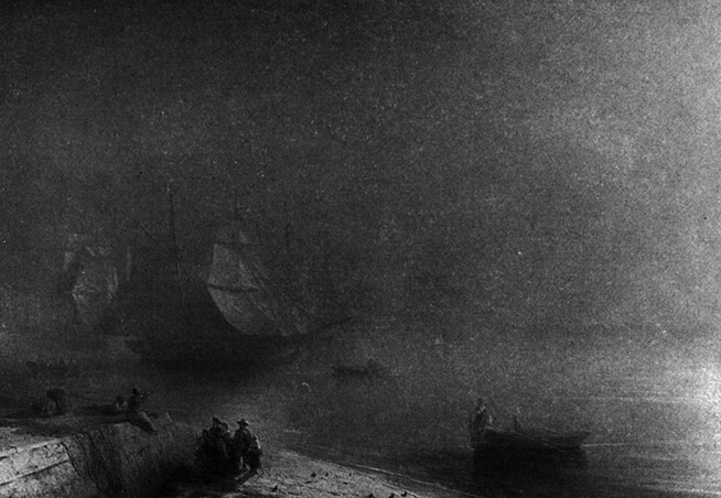 Неаполитанский залив в туманное утро. 1874
