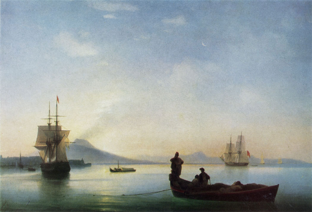 Bay of Naples in the Morning. 1843  Oil on canvas67×100 