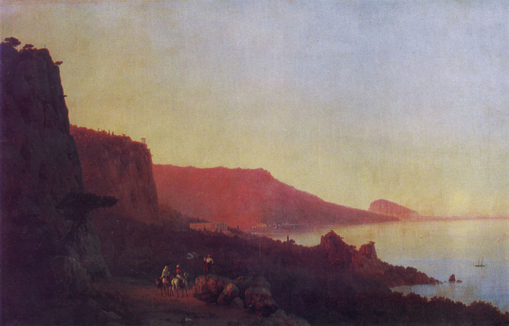 Evening in the Crimea. 1848  Oil on canvas. 126×196
