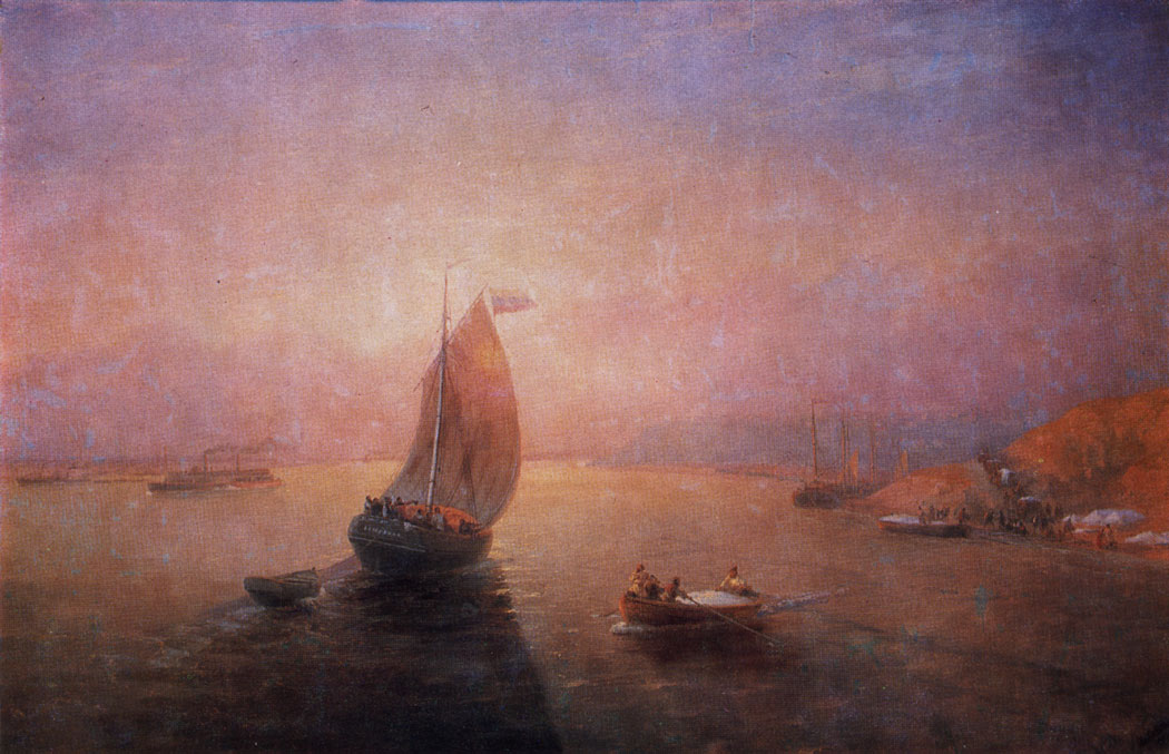 The Volga. 1884  Oil on canvas. 185×282