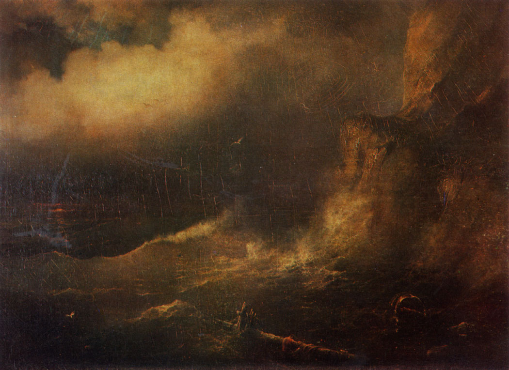 The Stormy.   Sea Oil on canvas. 97,5×130
