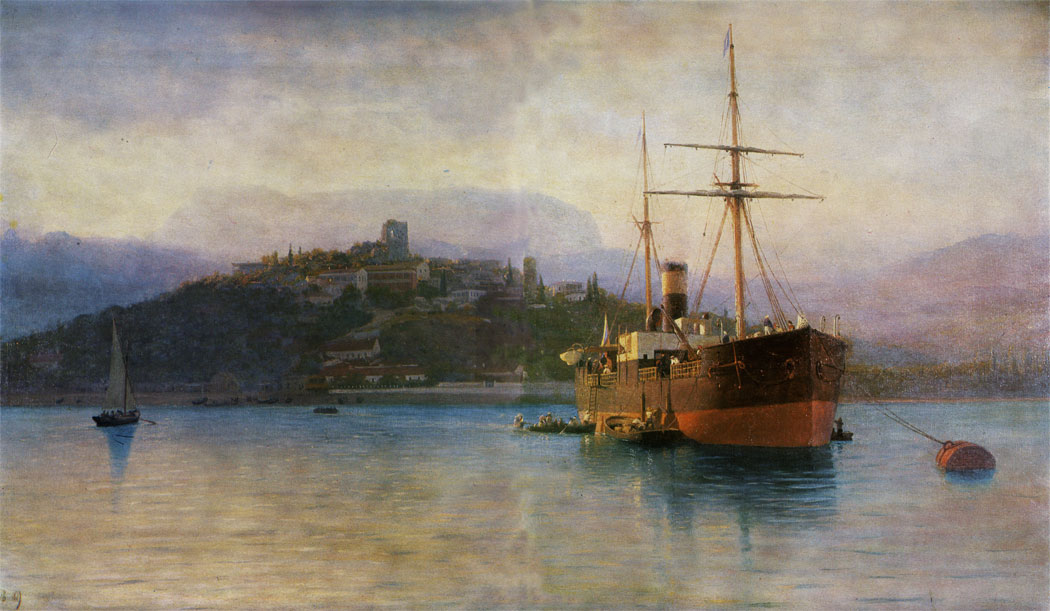 Алушта. 1889  Холст, масло. 74×126