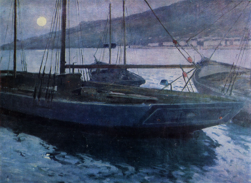 Moonrise. Oil on canvas. 66×90,5