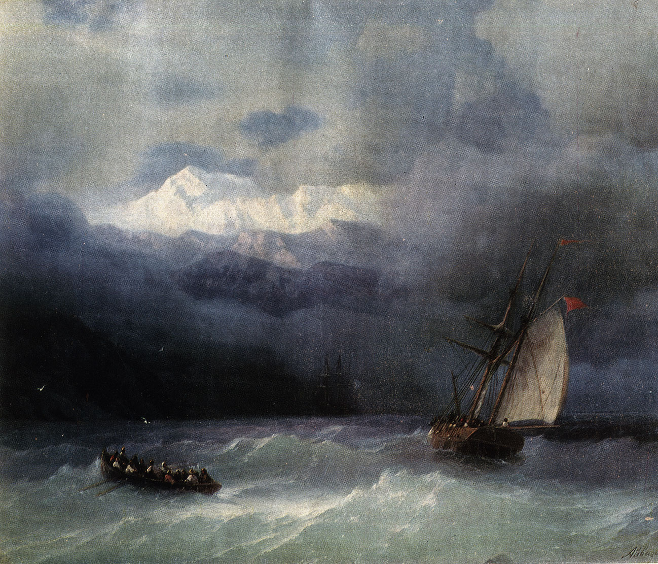Рис. 19. Бурное море. 1868. Государственная Третьяковская галерея