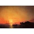      (Sunset at the Crimean coast)